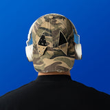 Camiseta de camuflaje desgastada para exteriores, de talla grande, que realza la figura, con un diseño moderno de estampados para hombres y mujeres, estilo béisbol militar.