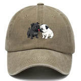 1 Gorra Ajustable con Estampado de Pug Lindo - Sombrero Unisex Suave y Transpirable para Hombres & Mujeres, Regalo Ideal Para Amantes del Perro en Cumpleaños o Fiestas (Diseño /Blanco), Eventos Formales e Informais. Lavada a Mano. Visera Curva. ¡Estilo Di