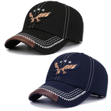 2 piezas de gorra de béisbol de moda estilo águila, adecuada para deportes al aire libre, regalo para amigos y familiares - Tejido acrílico, gramaje cuadrado 100 g/㎡