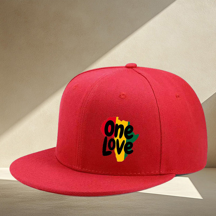 Gorra de béisbol estilo LOVE combinado: moda hip-hop para hombres y mujeres, talla ajustable, estilo urbano sencillo y casual, visera plana, adecuada para todas las estaciones, estilo único