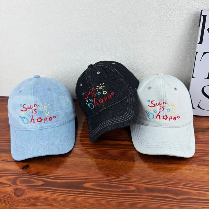 Gorra de búfalo de mezclilla coreana retro lavada para mujer y hombre, con letras, diseño suave, ropa de calle casual, nuevo estilo de gorra de béisbol de primavera/otoño, moderna