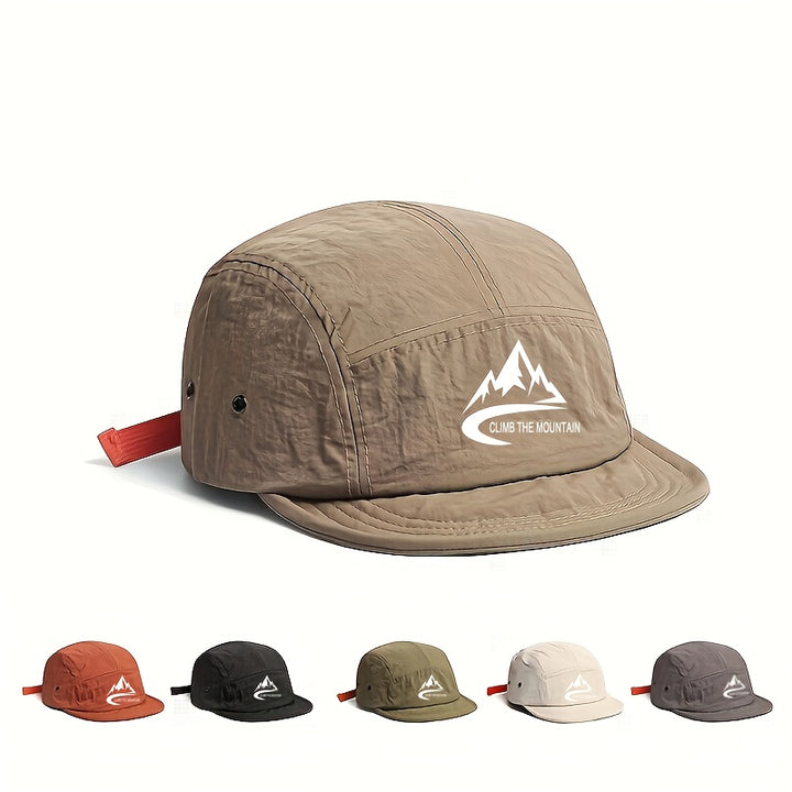 Gorra de Béisbol Semi-Malla Transpirable para Hombre y Mujer, Visera Curva, Secado Rápido, Ideal para Camping al Aire Libre en Verano