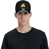 Gorra Trucker del Logo de Aguilas Cibaeñas - Equipo Dominicano de Béisbol, Unisex Negra y Dorada con Emblema Mascota Adjustable, Texto en Español e Inicial 'A', Gorro Deportivo Casual para Fans Orgullosos Dominiacanos, Juegos al Aire Libre & Regalos, Gorr