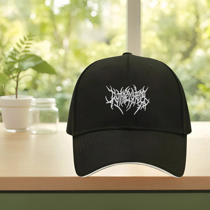 Gorra de béisbol unisex ajustable con estampado de letras góticas - Ligera y transpirable, con visera curva y ala - Sombrero casual y deportivo para exteriores para todas las estaciones, para hombres y mujeres, regalo perfecto para las fiestas (lavable a
