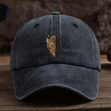 Gorra Trucker Grande para Mujeres y Hombres - Diseño de Cara de Guepardo con Estampado de Leopardo, Reducción de Cara, Transpirable en Azul//Blanco/Gris/Gris, Ajustable para Uso Casual, Oficina, Exterior - Ala Ancha (Unisex)