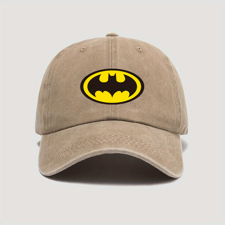 1 gorra de béisbol ajustable WB Batman para hombres, diseño retro de caricatura, ligera y transpirable 100% poliéster, con correa ajustable para deportes al aire libre, viajes y moda casual, sombrero para uso diario
