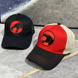 2 gorras de béisbol unisex, gorra de malla transpirable ajustable con gato relámpago bordado, tela acrílica 100% no elástica, recubierta en PVC, livianas para deportes al aire libre y uso diario, ideal para regalos de San Valentín, Carnaval y Festival de