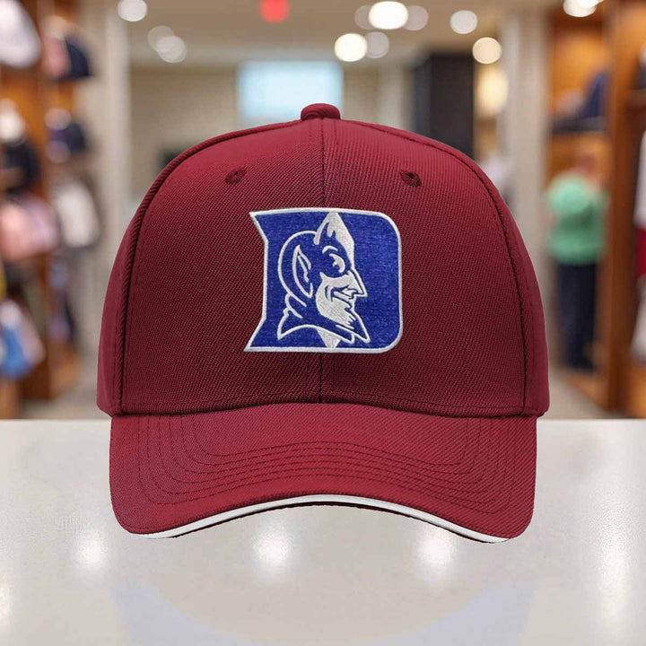 Sombrero de camionero ajustable para hombres de la Universidad de Duke - Ligero y transpirable, con diseño de cara de Diablo Azul, diseño negro y blanco, perfecto para deportes al aire libre y uso casual, accesorio de cabeza casual | Accesorio de cabeza a