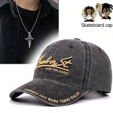2 piezas Gorra de Béisbol para Hombre con Accesorios y Collar Bordado Hermoso para Fiesta de Navidad Otoño/Invierno al Aire Libre