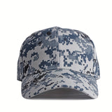 2 gorras de béisbol de camuflaje para hombres y mujeres - Gorras deportivas ligeras y transpirables para actividades al aire libre, gorras de pico de pato con protección solar, acrílico, ajuste ajustable