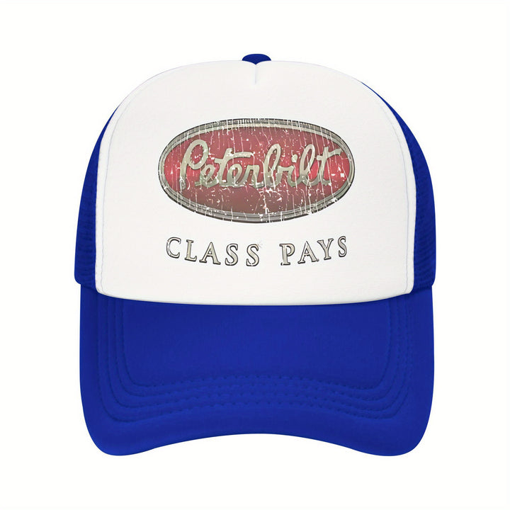 Gorra de béisbol PETERBILT para hombres y mujeres, malla ligera transpirable con cierre de snapback, poliéster, ideal para uso diario y vestimenta casual, adecuada para todas las estaciones, buena opción para regalos de vacaciones