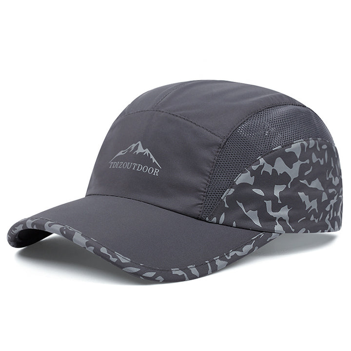 Gorra de béisbol para hombre con bordado de árbol de montaña - Gorro ligero para senderismo al aire libre en todas las estaciones con diseño de camuflaje y árbol, tejido suave y transpirable, correa ajustable para camping, pesca, Navidad, Acción de Gracia