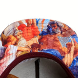 1 Gorra de Hombre con Manos en Oración - Gorra de Béisbol con Símbolo de Fe, Diseño de Manos en Oración y Cruz, Accesorio Religioso para Iglesia, Uso Diario, Eventos Casuales y Espirituales (Lavable a Mano/Limpieza en Seco)