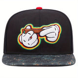 Gorra de Béisbol Snapback Bordada - Ligera, Visera Curva para Protección Solar, Gorra Casual para Deportes al Aire Libre. Tejido de Tela