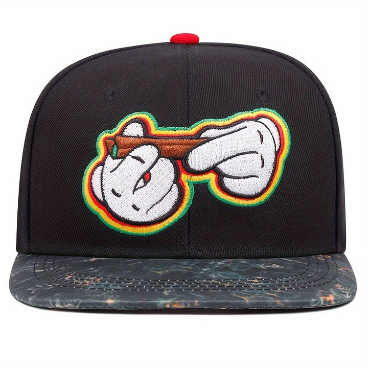 Gorra de Béisbol Snapback Bordada - Ligera, Visera Curva para Protección Solar, Gorra Casual para Deportes al Aire Libre. Tejido de Tela