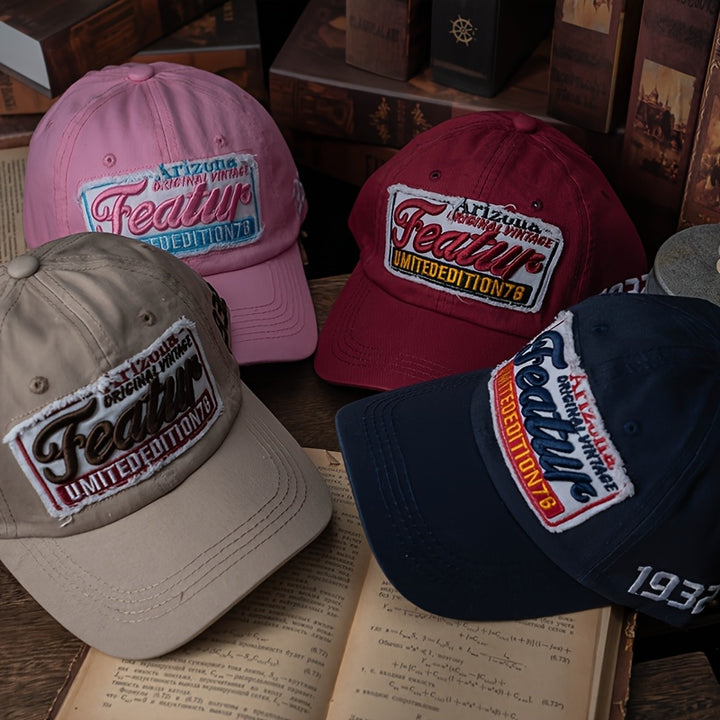 Gorra de Trabajo Americana Casual Retro con Pico de Pato para Hombres y Mujeres, Gorra de Béisbol Exterior con Bordado Tridimensional y Cubierta de Cara Suave y Versátil