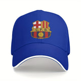 Gorra de Béisbol Barcelona para Hombre - Visera Curva, Protección Solar SPF con Recubrimiento PVC, Ligera y Duradera - Regalo Ideal para Aficionados del Fútbol (), Diseño Deportivo, Actividades al Aire Libre