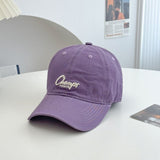 Gorra de béisbol unisex con bordado de letras estilo coreano, ideal para primavera-verano