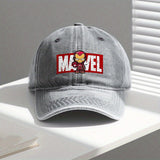 1pc Gorra de Béisbol Oficial de MARVEL con Logo de Iron Man y Diseño de Traje Rojo/Dorado para Hombres y Mujeres - Gorra Ajustable de Protección Solar con Emblema Icónico de Superhéroe, Ideal para Fans de Marvel, Fiestas y Actividades al Aire Libre