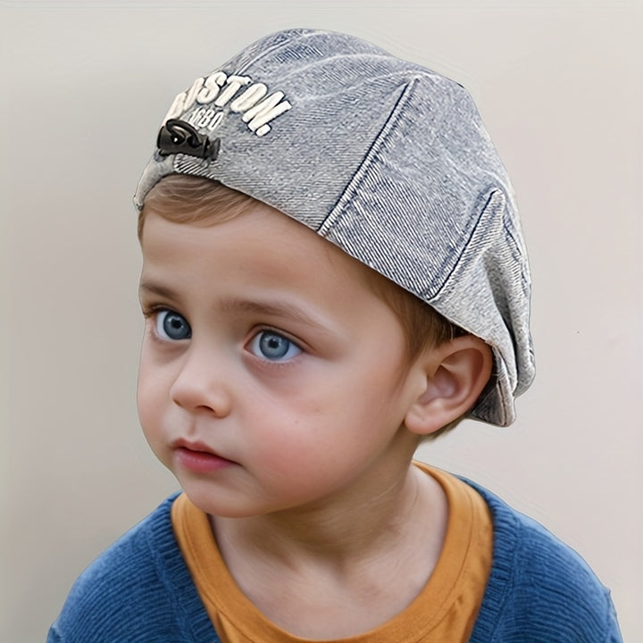 1 sombrero de primavera/otoño para niños y niñas, gorro estilo coreano con visera delgada, gorra casual ideal para uso diario y viajes al aire libre, apto hasta 5 años