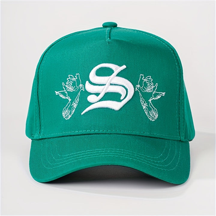 Dos sombreros de sol casuales y elegantes para exteriores, estilo europeo y americano, con gorras de béisbol bordadas con un motivo de paloma, aptos tanto para hombres como para mujeres, sombrero de sol para exteriores, sombrero de sol para mujer, sombrer