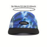 1 Sombrero de basquetbol para hombres y mujeres, secado rápido, ligero, con cierre tipo snapback, diseño audaz en tie-dye y print de leopard, sombrero casual de streetwear para días festivos y attire casual