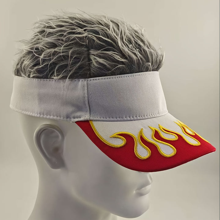 Gorra de béisbol bordada con patrón de llama, gorra de béisbol casual divertida de hip-hop, gorras de sol de moda para hombres y mujeres