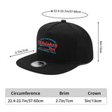 1pc Gorra Unisex Ajustable Hip-Hop - Diseño Whiskey Bent Hat Company, Cierre Snapback, Ajuste Elástico, Cómoda para Todas las Estaciones, Poliéster Casual para Hombres y Mujeres, Deportes al Aire Libre, Viajes, Playa, Fiestas (/Blanco/Azul Marino) - Regal