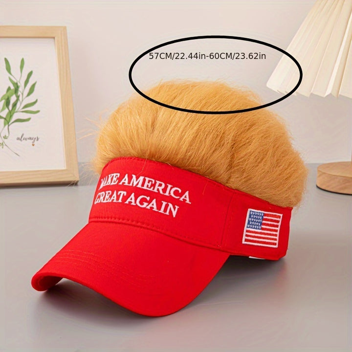 1 Gorra de Camionero de la Campaña de Trump 2024 - Snapback Ajustable, Ajuste Elástico, Rojo Sólido con Texto, Gorra de Béisbol Unisex para Hombres y Mujeres, Estilo Casual