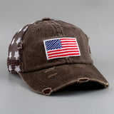 Gorra de Béisbol Unisex con Bandera Americana - Visor de Malla Estilosa y Sencilla, Sombrero de Ala Curvada para Deportes al Aire Libre y Fitness. Idea de Regalo Perfecta para Papá