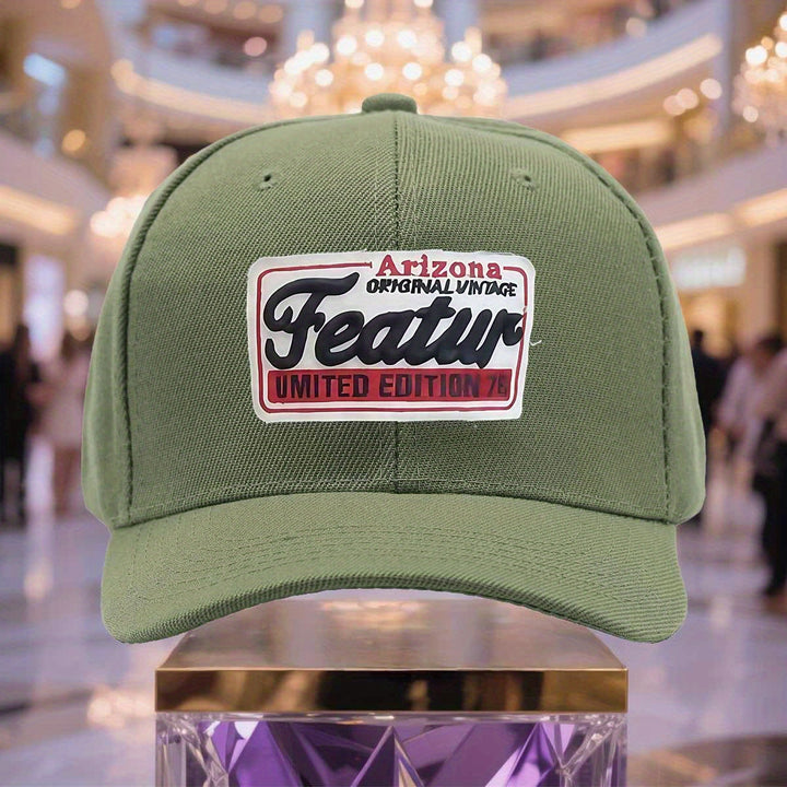 Gorra de béisbol ligera y transpirable para hombre FEATUR - Gorra ajustable con cierre de clic para papá con diseño original de Arizona, azul suave lavado para actividades al aire libre, regalo del Día del Padre y ropa casual, gorra de béisbol, ropa de ca