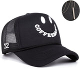 Conjunto de 2 piezas, sombrero + 'adornos', 2025 nuevo rostro sonriente bordado, casual, simple y transpirable gorra de béisbol para mujer, ligera, ajuste ajustable, tejido artesanal, tema de ocasión, lavado a mano o limpieza profesional, gorra de béisbol