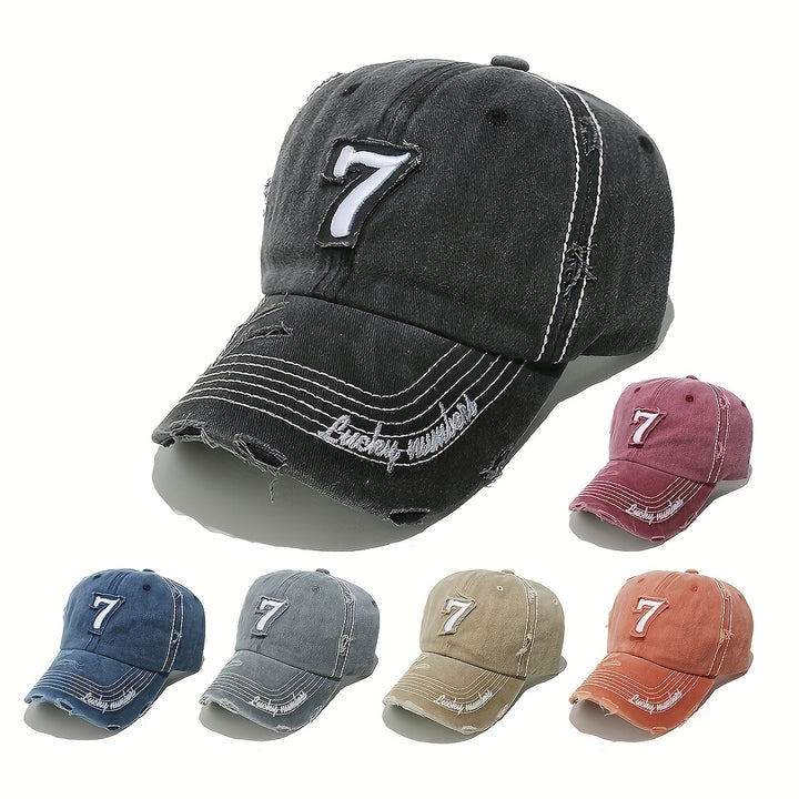 1 Gorra de Béisbol Estilo Moderno Diseño Nuevo con 7 Agujeros Unisex para Senderismo, Playa y Actividades Casuales