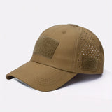 Gorra de béisbol con diseño de camuflaje para hombre, protección solar, transpirable, ideal para pesca, senderismo, campamento y caza, talla ajustable, gorra de playa