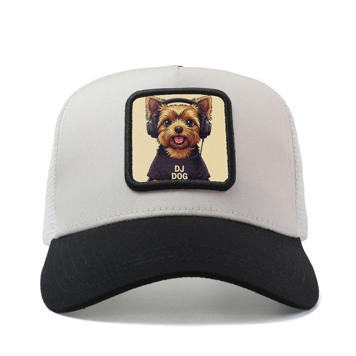 Gorra de béisbol con auriculares para DJ, para hombre y mujer - Gorra de camionero ajustable con cierre a presión, parte trasera de malla transpirable, poliéster ligero, diseño temático de DJ para música, pesca y actividades al aire libre, gorra para fest