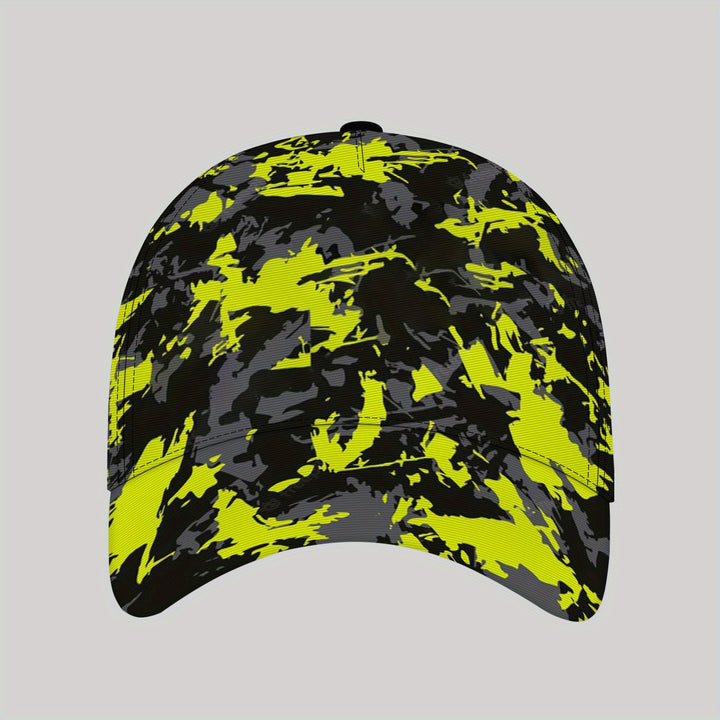 Gorra de Béisbol Casual para Hombres JKXWL - Estilo Callejero en Verde Neón y , Hebilla Ajustable Ligera, Poliéster Transpirable para Deportes al Aire Libre y Uso Diario, Uso Todo el Año, Regalo Festivo, Gorra de Béisbol, Accesorio Cómodo para la Cabeza