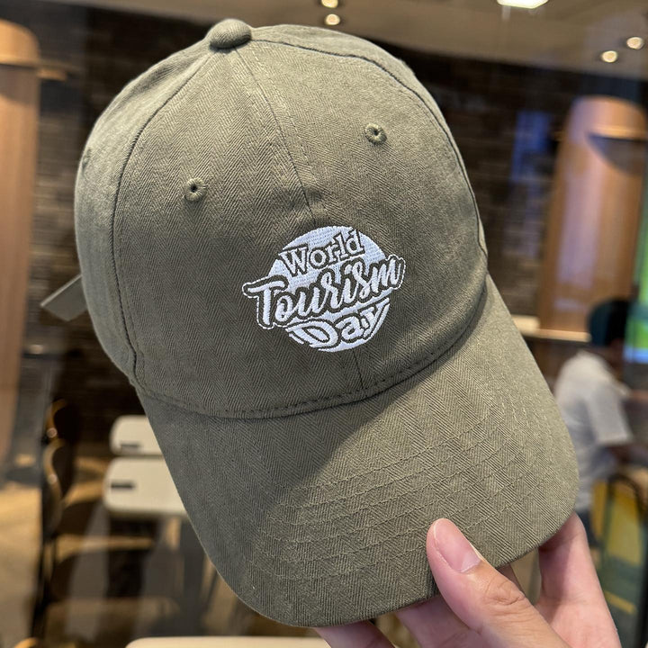 Gorra de béisbol ajustable para mujer - Sombrero de sol de ala ancha con cierre de snapback, ajuste transpirable sin elasticidad para uso diario, formal, deportivo - Elegante negro con letras blancas - Perfecta para reencuentros, viajes, outfits casuales