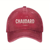 Gorra de Béisbol Transpirable para Hombres y Mujeres con Diseño Inspirado en el Chateaulle Chaudre Francés - Letras Negras/Blancas, Estructura Hexagonal & Visera Curva - Gorro Casual Deportivo Ideal Para Atuendos Cotidianos, Gimnasio o Actividades Físicas