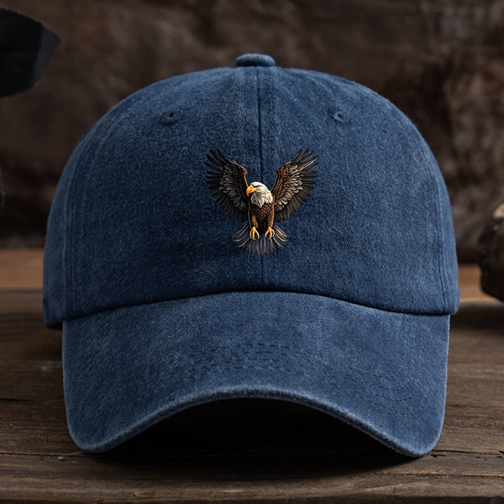 Gorra de béisbol ligera para hombre - Diseño gráfico de águila en vuelo, panel frontal estructurado para exteriores, deportes y ocio - Gorra de béisbol lavable a máquina para uso diario y eventos especiales - Regalo ideal para papá, esposo, atletas - Acce