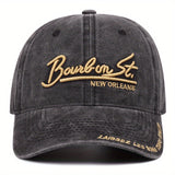 2 piezas Gorra de Béisbol para Hombre con Accesorios y Collar Bordado Hermoso para Fiesta de Navidad Otoño/Invierno al Aire Libre