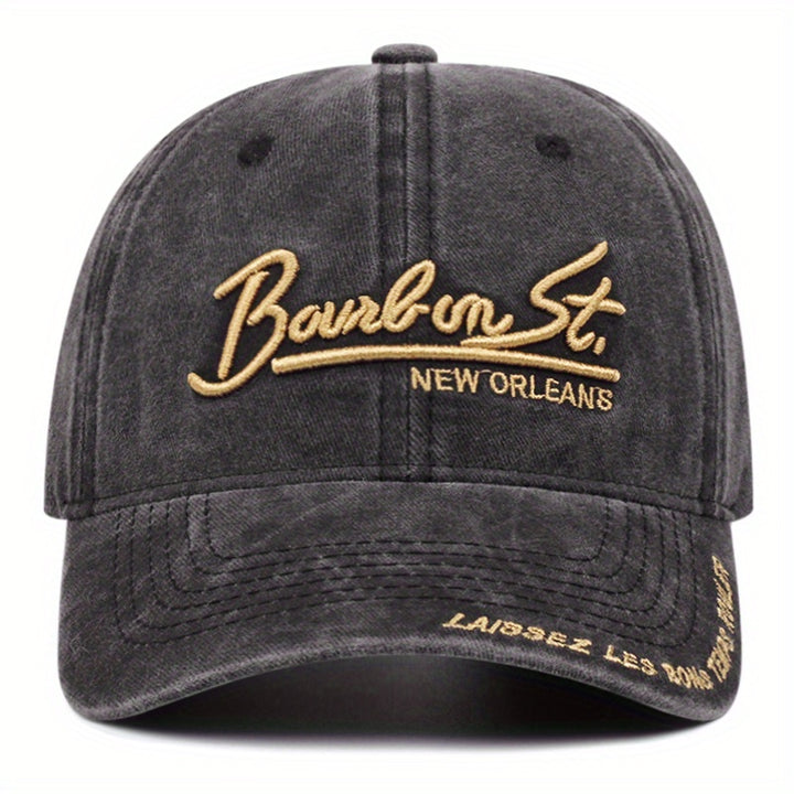 2 piezas Gorra de Béisbol para Hombre con Accesorios y Collar Bordado Hermoso para Fiesta de Navidad Otoño/Invierno al Aire Libre