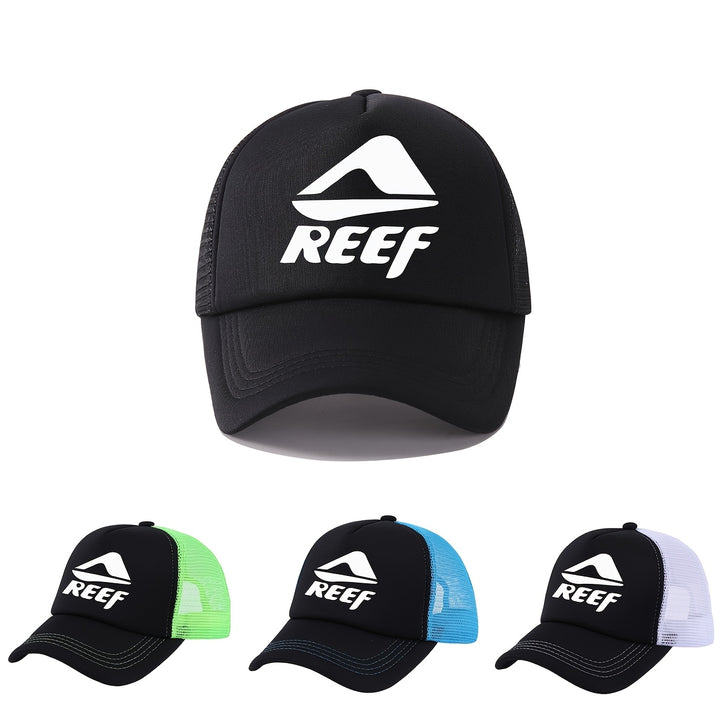 RESTZONE Gorra Unisex de Basquetbol Respirable, Ajustable, con Protección Solar, Panel Frontal y Mesh Trasera, en Negro/Verde Neón/Azul/Blanco, Perfecta para Deportes al Aire Libre, Regalo para Parejas, Día de San Patricio o Gorra de Pescador