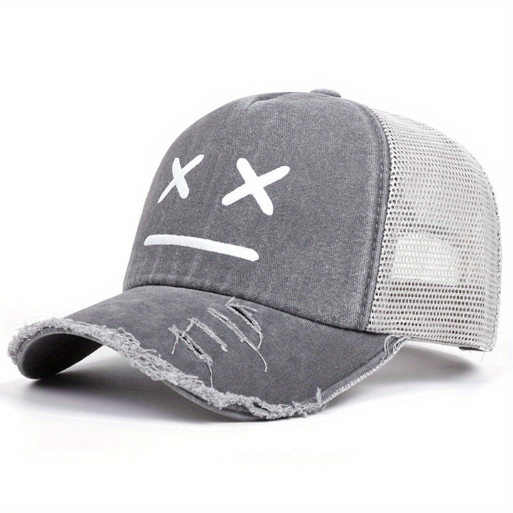 1 gorra de béisbol deportiva unisex de poliéster, protección solar, ligera, con cierre a presión, ajustada, para todas las estaciones, tejido tejido, solo lavar a mano.