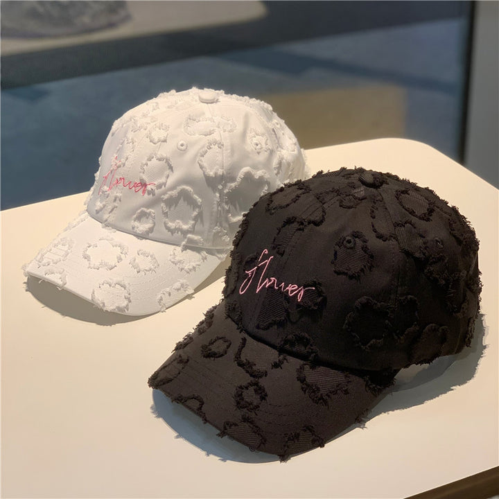 Gorras de béisbol con letras bordadas de estilo coreano de primavera y verano adecuadas para hombres y mujeres Sombrero de pico de pato