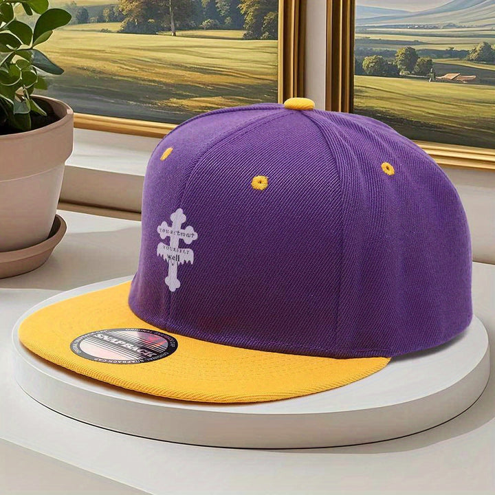 1 gorra de béisbol para hombre, sombrero retro con parches estampados para deportes al aire libre, ajustable con cierre, regalo ideal para novio