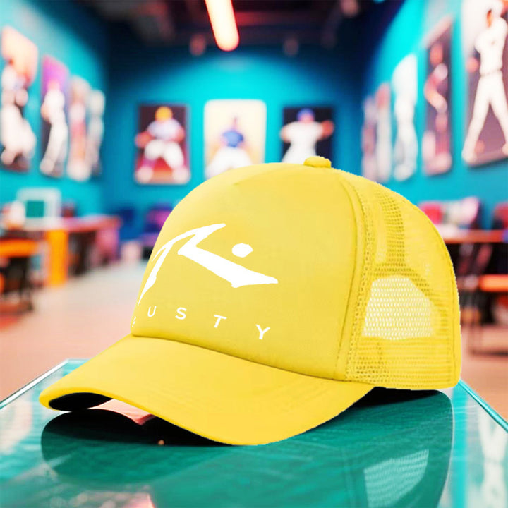 1pc Gorra Unisex Ligera de Verano y Otoño 2025 con Logo RUSTY, Gorra Snapback Negra Transpirable para Actividades al Aire Libre, Camping, Baile Callejero, Running, Fitness y Uso Casual – Regalo Versátil de Cumpleaños