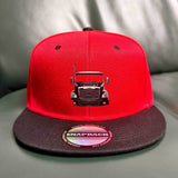 Gorra Unisex Retro de Poliéster 100%, Diseño Patchwork Bicolor, Hebilla Ajustable, Ligera y Transpirable para Reuniones Universitarias y Uso Diario