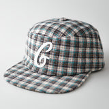 Gorra de Béisbol Unissex Retro con Visera Plana y Gran Adorno en 3D Letras 'C' - Ajustable Snapback, Diseño Ligero Transpirable, Ópticas a Cuadros o Sólidas para Hombres & Mujeres