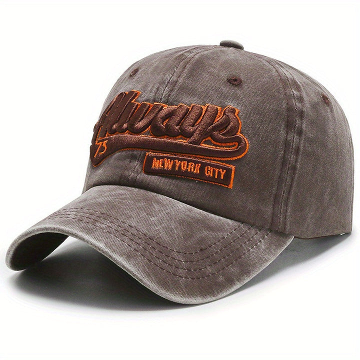 Gorra de Béisbol Retro Lavada para Hombres y Mujeres - Snapback Ajustable con Parches de NYC/LA/Chicago, Gorra Ligera para Todas las Estaciones, Sombrero Casual de Calle para Deportes, Regalo de San Valentín (Unisex)