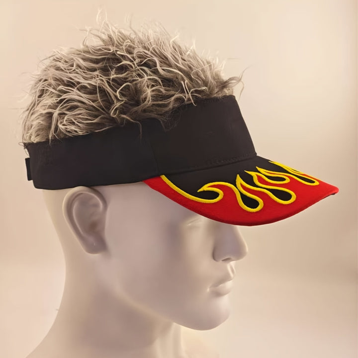 Gorra de béisbol bordada con patrón de llama, gorra de béisbol casual divertida de hip-hop, gorras de sol de moda para hombres y mujeres